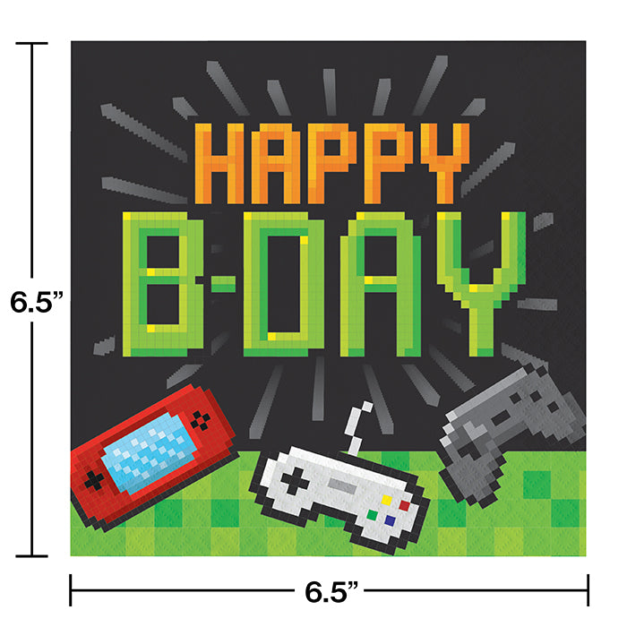 192ct Bulk Video Games Party Birthday Luncheon Napkins