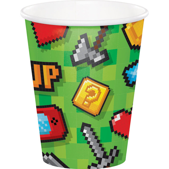 96 pc Bulk Video Games Party 9 oz Cups - Birthday Party Supplies by Creative Converting