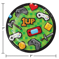 96ct Bulk Video Games Party Dessert Plates