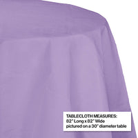 12ct Bulk Luscious Lavender Round Paper Table Covers