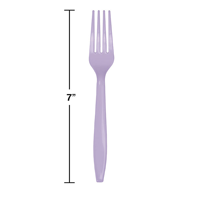 288ct Bulk Luscious Lavender Plastic Forks