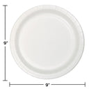 96ct Bulk Value Friendly White Dinner Plates
