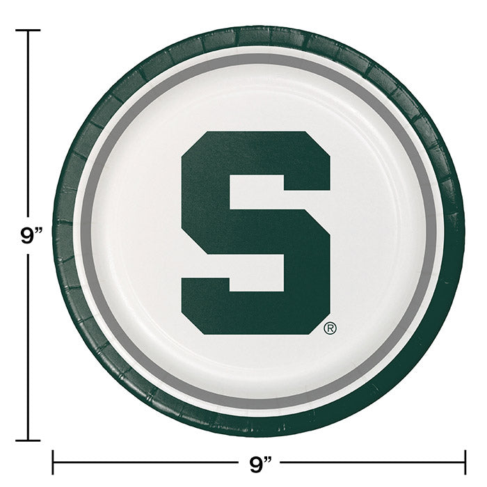 96ct Bulk Michigan State University Dinner Plate