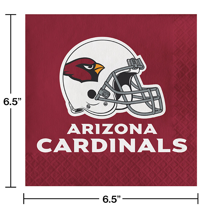 192/Case Bulk Arizona Cardinals Luncheon Napkins