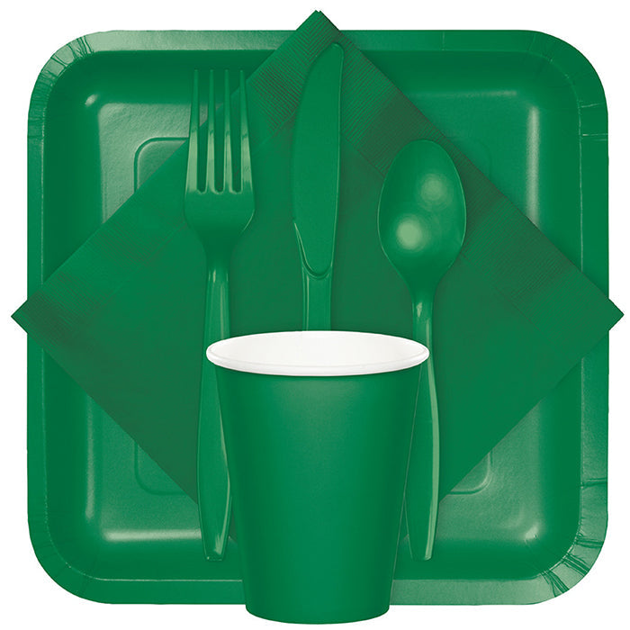 250ct Bulk Emerald Green Dinner Napkins 3 Ply