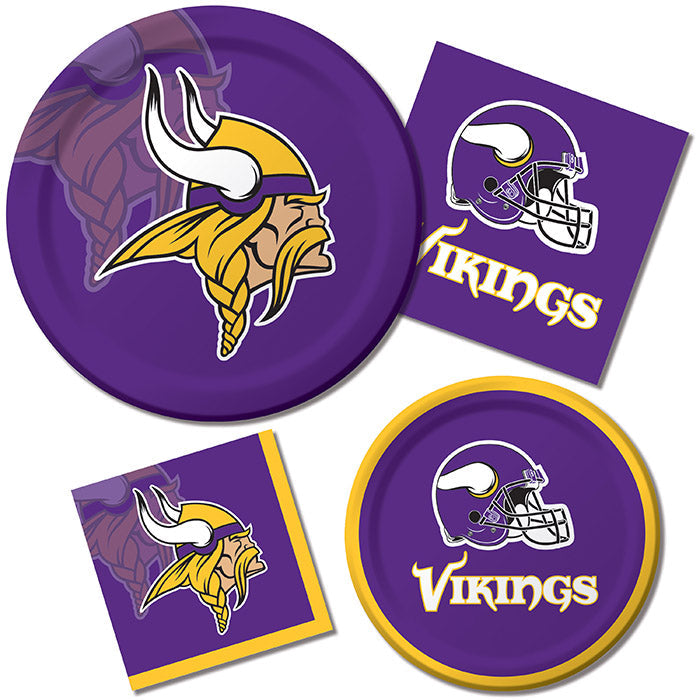 96/Case Bulk Minnesota Vikings Dinner Plates