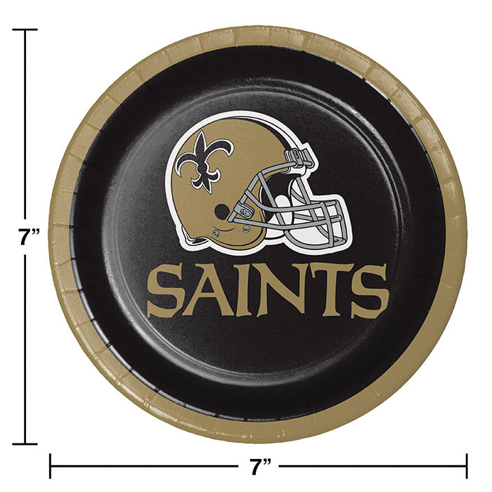 96/Case Bulk New Orleans Saints Dessert Plates