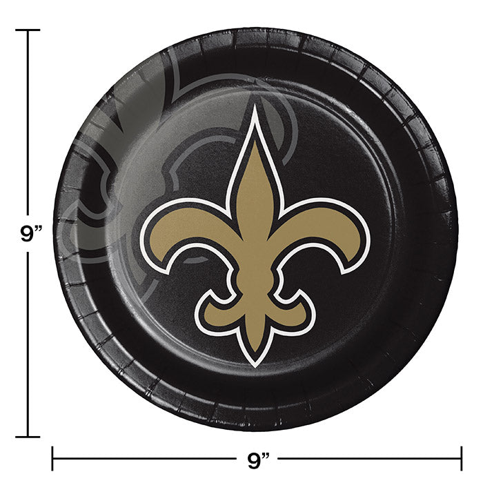 96/Case Bulk New Orleans Saints Dinner Plates