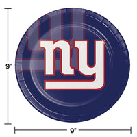 96/Case Bulk New York Giants Dinner Plates