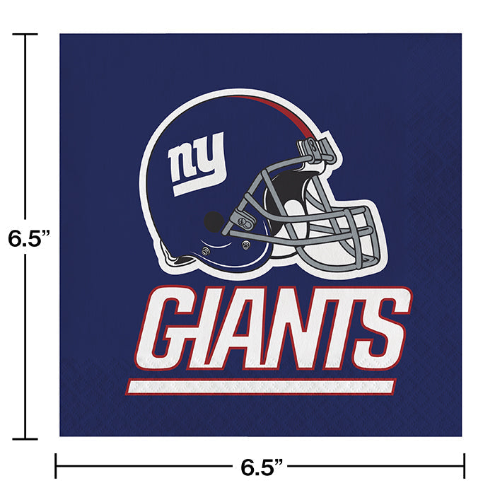 192/Case Bulk New York Giants Luncheon Napkins