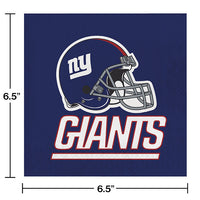 192/Case Bulk New York Giants Luncheon Napkins