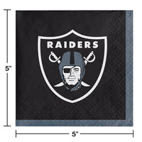 192/Case Bulk Las Vegas Raiders Beverage Napkins