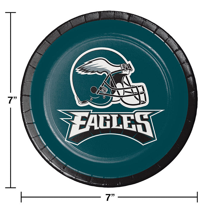 96/Case Bulk Philadelphia Eagles Dessert Plates