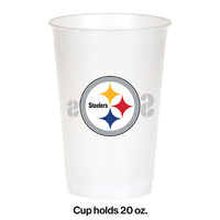 96/Case Bulk Pittsburgh Steelers 20 oz Plastic Cups