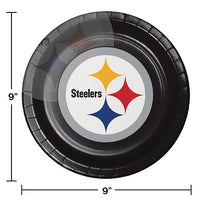 96/Case Bulk Pittsburgh Steelers Dinner Plates