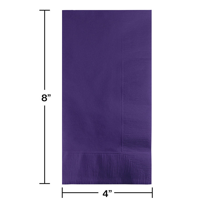 600ct Bulk Purple 2 Ply Dinner Napkins