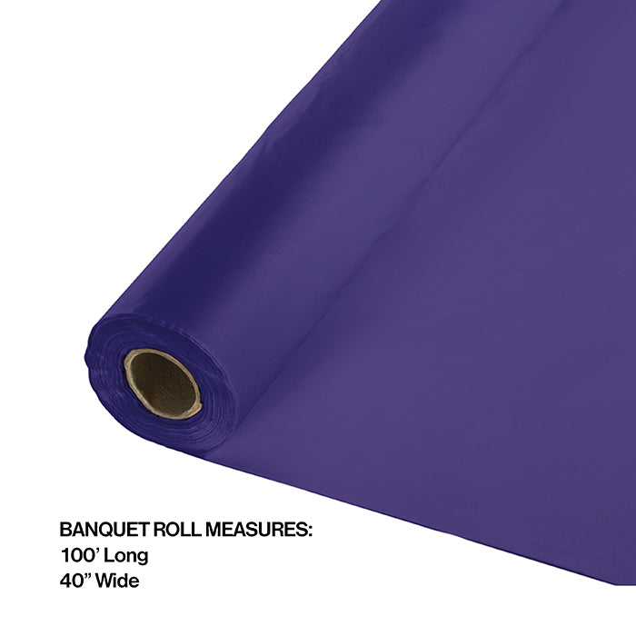100 ft by 40 inch Purple Banquet Table Roll