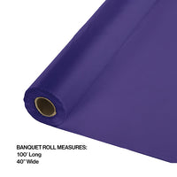 100 ft by 40 inch Purple Banquet Table Roll