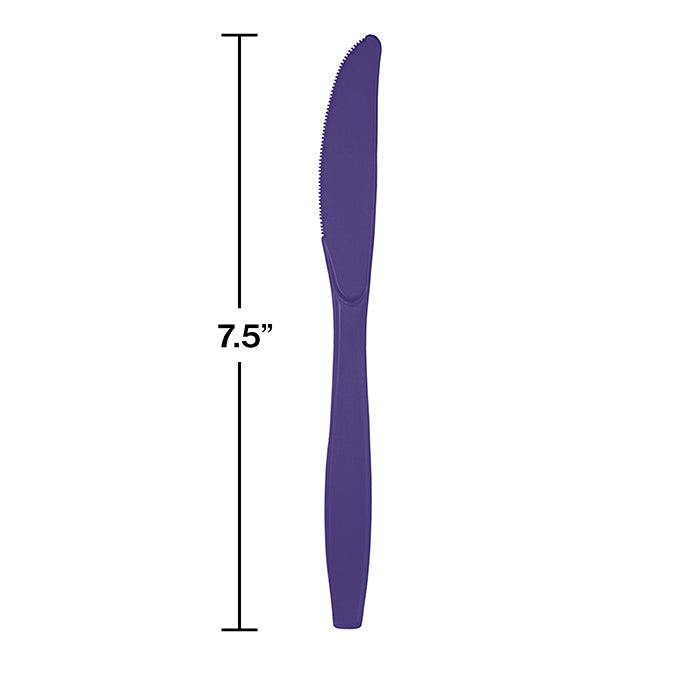 288ct Bulk Purple Plastic Knives