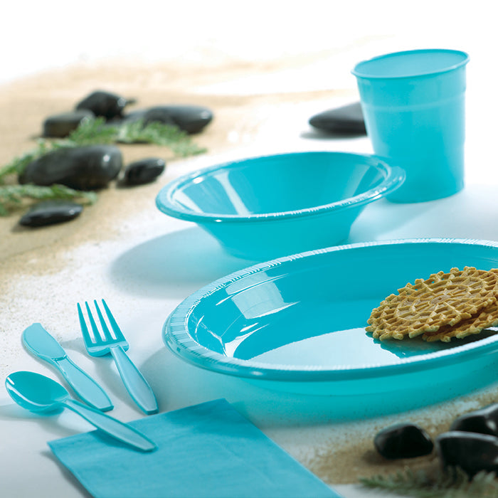 240ct Bulk Bermuda Blue 16 oz Plastic Cups