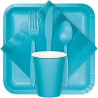 288ct Bulk Bermuda Blue Plastic Spoons