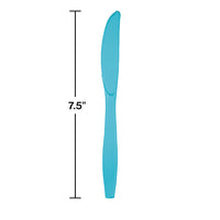 288ct Bulk Bermuda Blue Plastic Knives