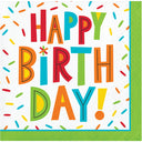 Birthday Fun Paper Beverage Napkins (Case of 192) - Birthday Party Supplies by Creative Converting