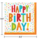 Birthday Fun Paper Luncheon Napkins (Case of 192) by Creative Converting