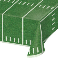 6 pc Bulk Football Field Plastic Table Covers - Sports Party Supplies by Creative Converting