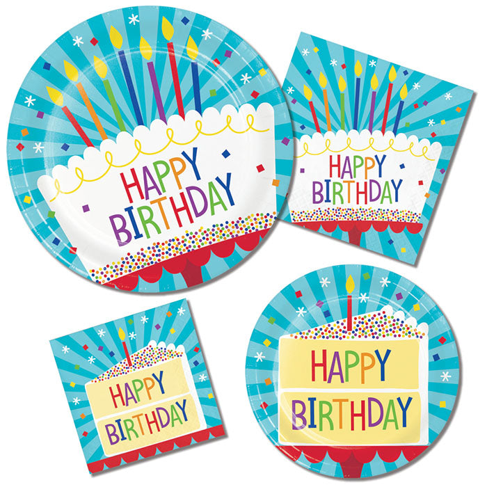 Cake Birthday Dessert Plates (Case of 96) by Creative Converting