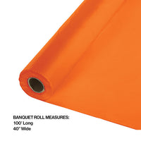 100 ft by 40 inch Sunkissed Orange Banquet Table Roll