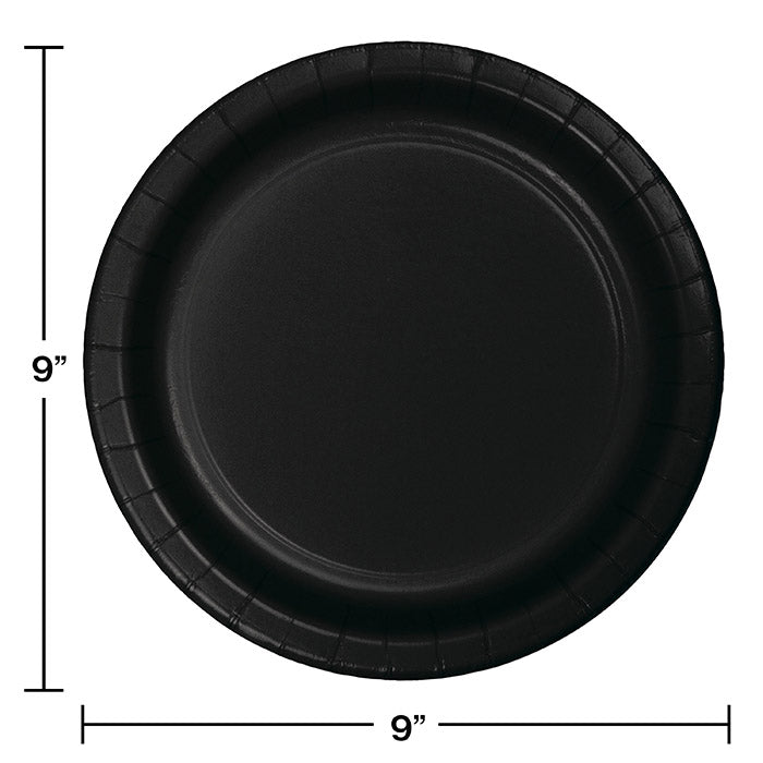 900ct Bulk Black Velvet Dinner Plates