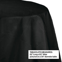 12ct Bulk Black Velvet Round Paper Table Covers