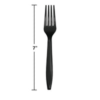 288ct Bulk Black Velvet Plastic Forks
