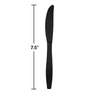 288ct Bulk Black Velvet Plastic Knives