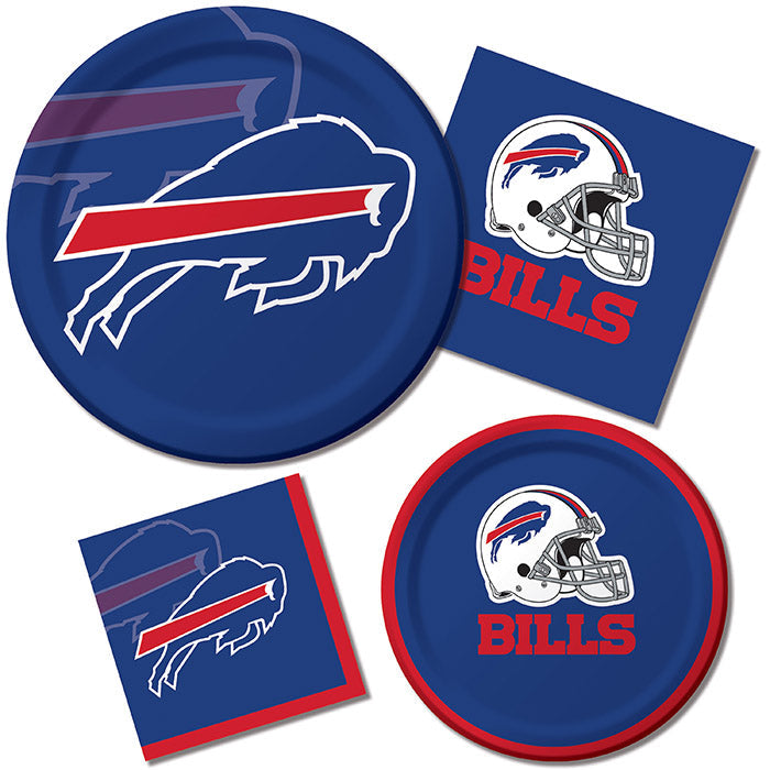 96ct Bulk Buffalo Bills Dessert Plates