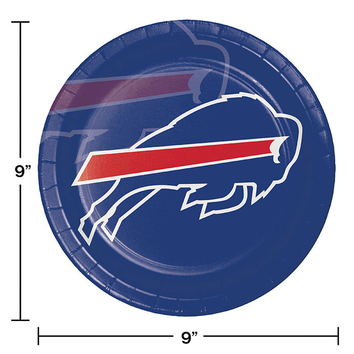 96/Case Bulk Buffalo Bills Dinner Plates