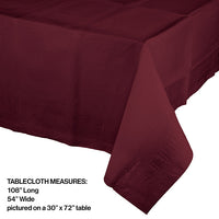 6ct Bulk Burgundy Paper Table Covers