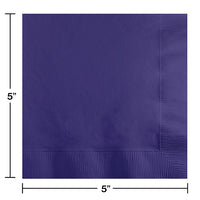 1200ct Bulk Purple Beverage Napkins 2 ply