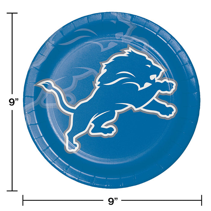 96/Case Bulk Detroit Lions Dinner Plates