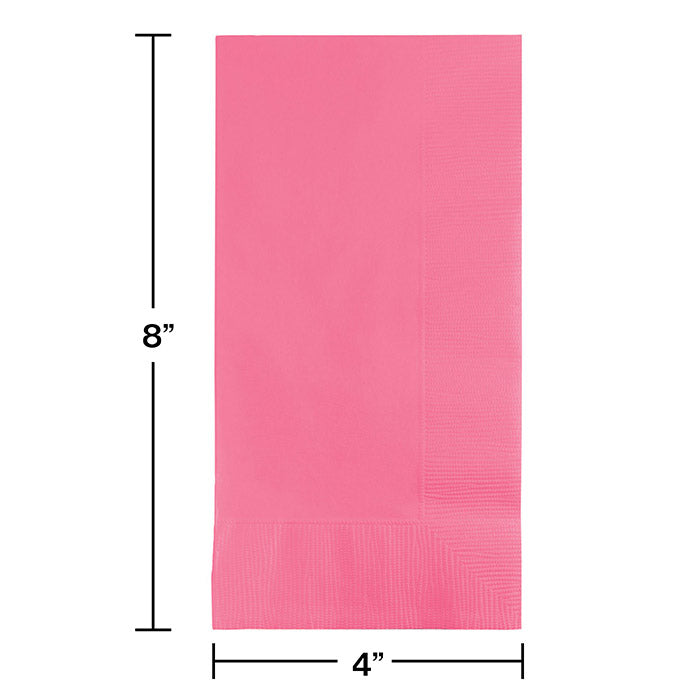 600ct Bulk Candy Pink 2 Ply Dinner Napkins