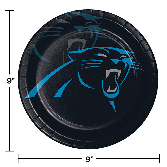 96ct Bulk Carolina Panthers Dinner Plates
