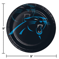96ct Bulk Carolina Panthers Dinner Plates