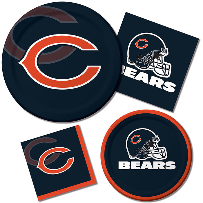 96/Case Bulk Chicago Bears Dessert Plates