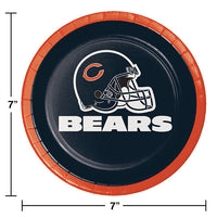 96ct Bulk Chicago Bears Dessert Plates