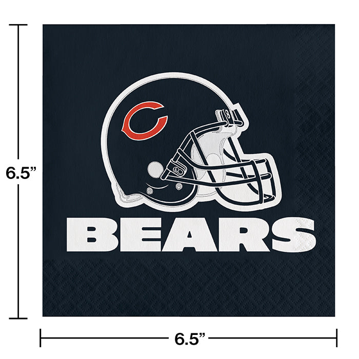 192ct Bulk Chicago Bears Luncheon Napkins