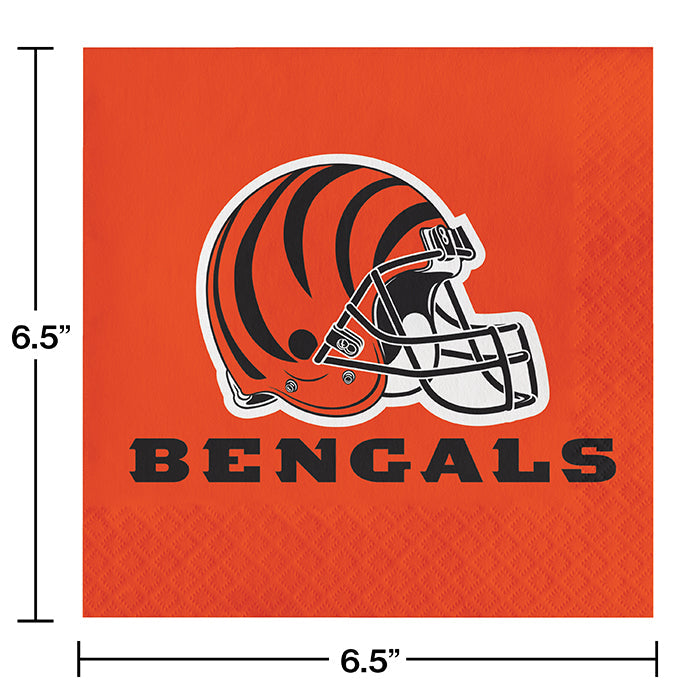 192/Case Bulk Cincinnati Bengals Luncheon Napkins