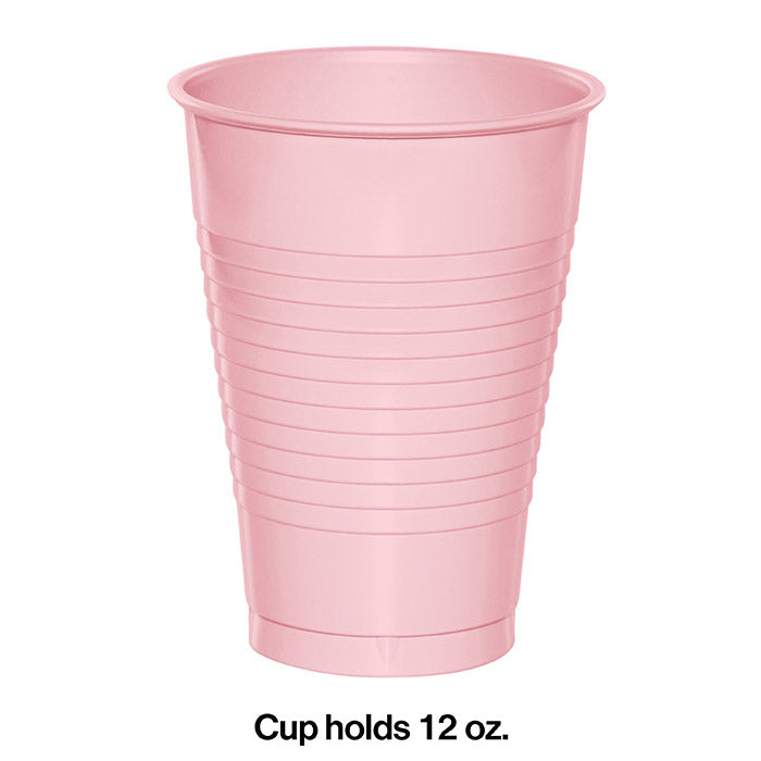 240ct Bulk Classic Pink 12 oz Plastic Cups