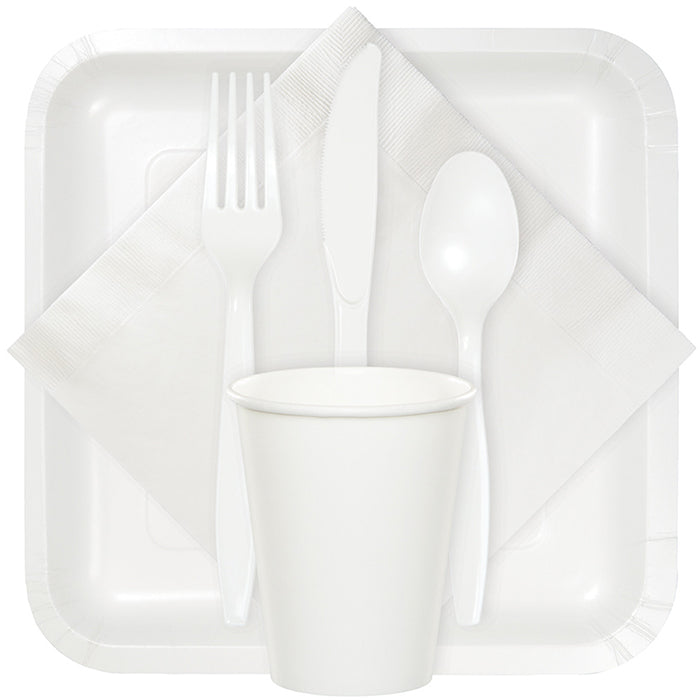 250ct Bulk White Dinner Napkins 3 Ply