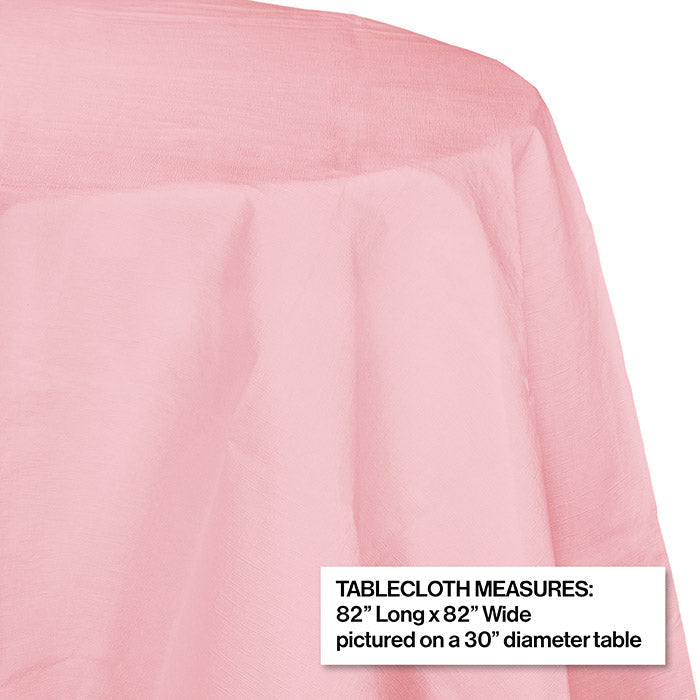 12ct Bulk Classic Pink Round Paper Table Covers